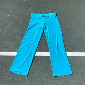 Juicy Couture Teal Velour Track Pants Medium